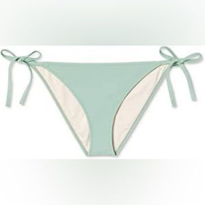 Shade & Shore tie side bikini bottoms in Blue, Size large